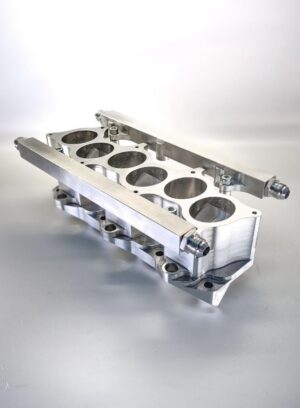 Nissan VQ35 to VR38DETT Intake Manifold Adapter with Fuel Rail CNC T6061 – Billet Conversion Kit | Velocity Race